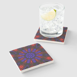 Dessous-de-verre En Pierre Mandala Sud-Ouest Hippie Boho Chic Bohemian
