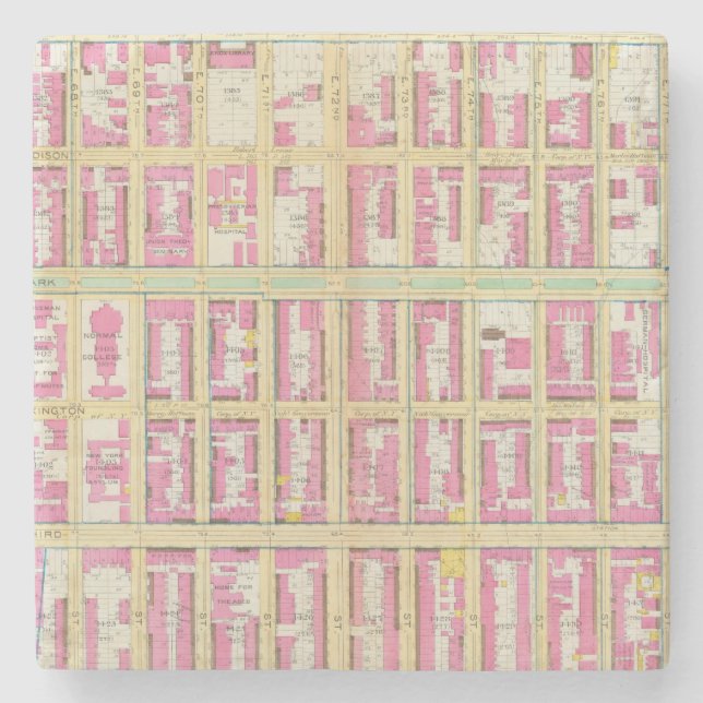 Dessous-de-verre En Pierre Manhattan, New York 3 (Devant)