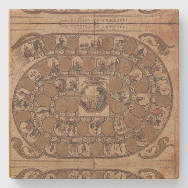 Dessous-de-verre En Pierre Mansion of Happiness - old game (Devant)