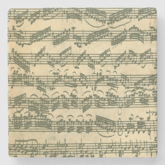 Dessous-de-verre En Pierre Manuscrit de Bach Chaconne