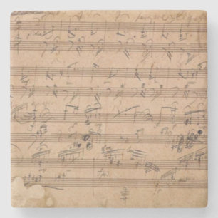 Dessous-de-verre En Pierre Manuscrit de musique de sonate de Beethoven