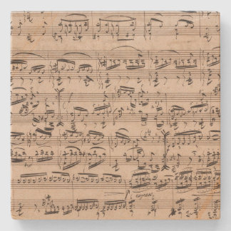 Dessous-de-verre En Pierre Manuscrit de musique de thème et de variations de