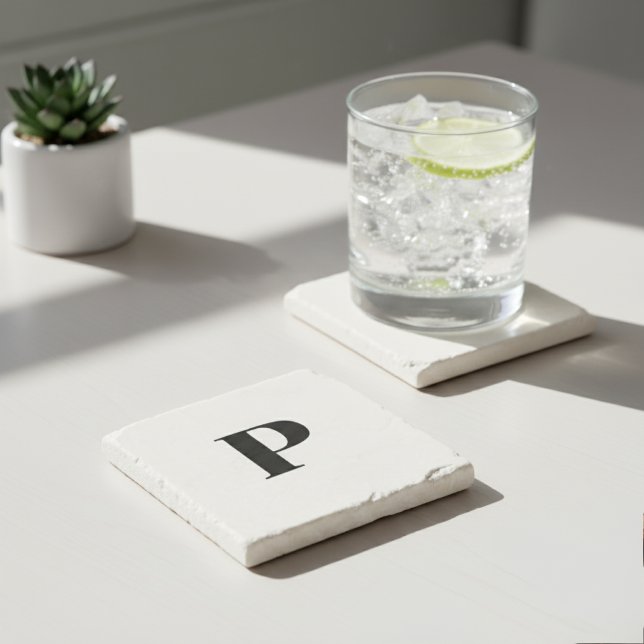 Dessous-de-verre En Pierre Marble Coaster Set, Compose Your Own Phrase (Créateur téléchargé)