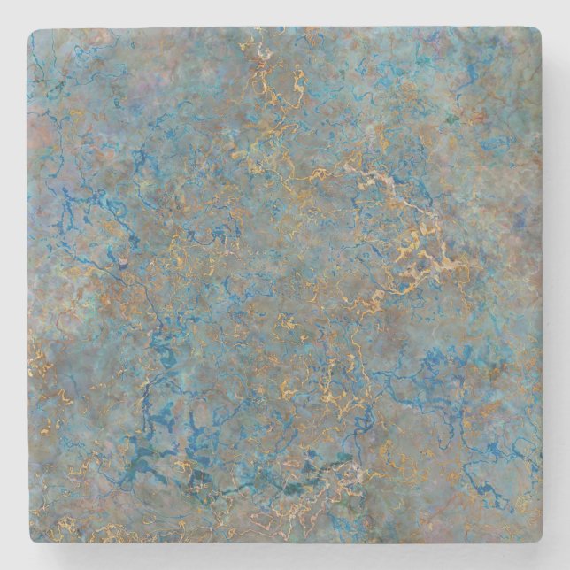 Dessous-de-verre En Pierre Marbre de luxe de lazulite de Lapis (Devant)