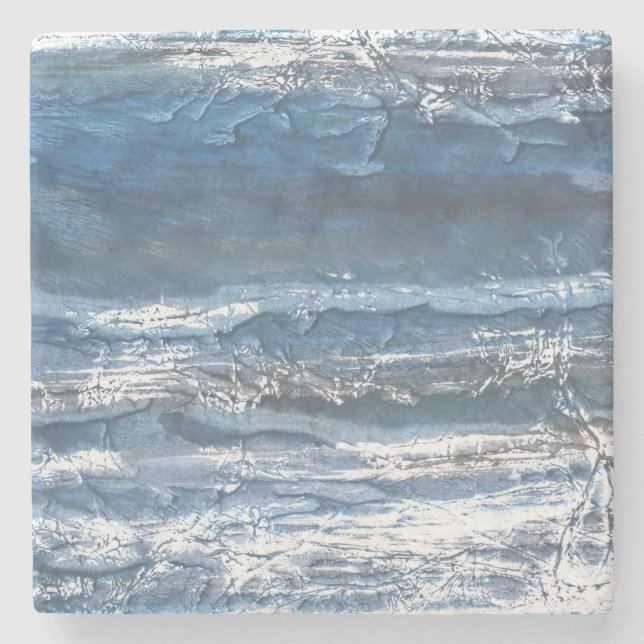 Dessous-de-verre En Pierre Marbre gris-bleu (Devant)