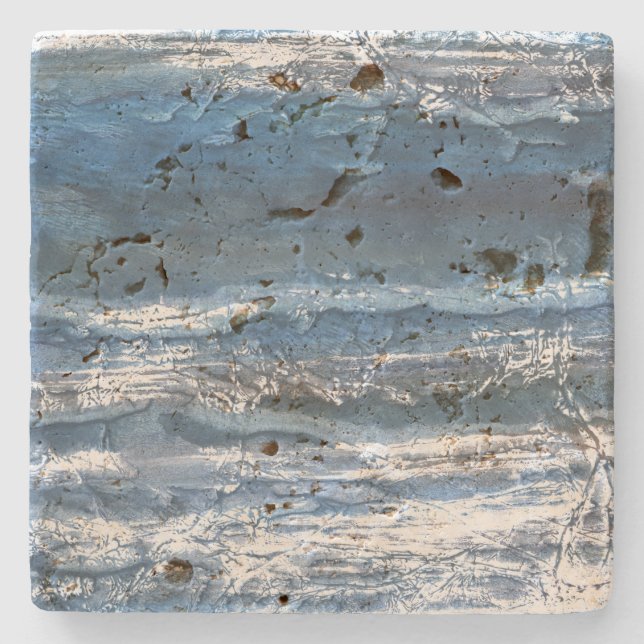 Dessous-de-verre En Pierre Marbre gris-bleu (Devant)