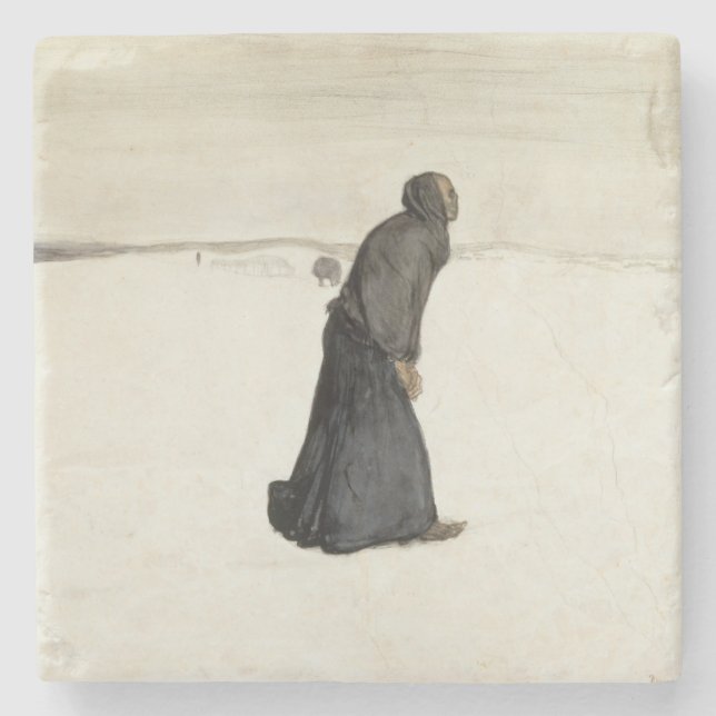 Dessous-de-verre En Pierre Marche de la mort (par Magnus Enckell) (Devant)
