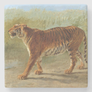 Dessous-de-verre En Pierre Marche royale du tigre (par Rosa Bonheur)