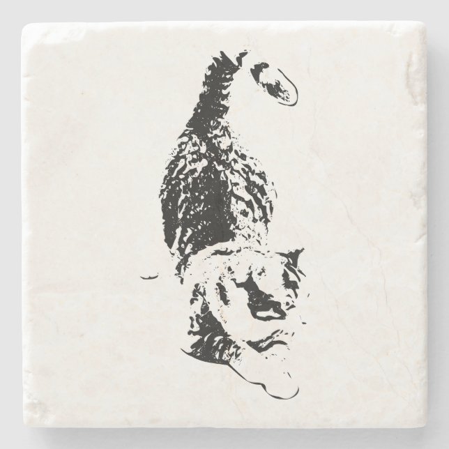 Dessous-de-verre En Pierre Marches de chats à travers les ombres d'automne (Devant)