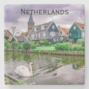 Dessous-de-verre En Pierre Marken, village hollandais à Pays-Bas