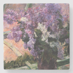 Dessous-de-verre En Pierre Mary Cassatt - Lilacs dans une fenêtre