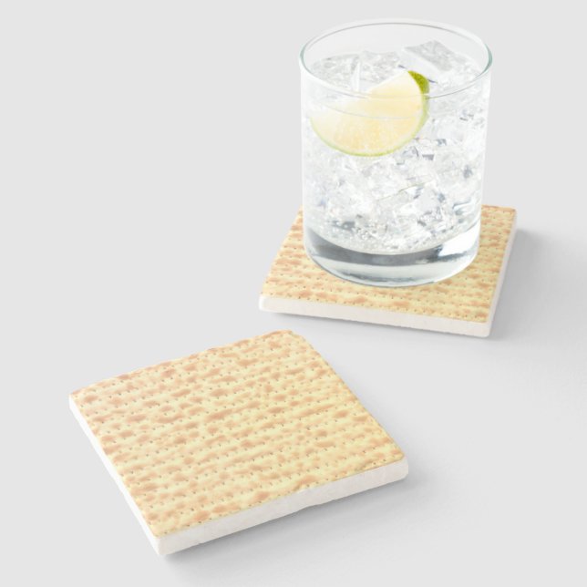 Dessous-de-verre En Pierre Matzo pour la Pâque 4David (Côté)