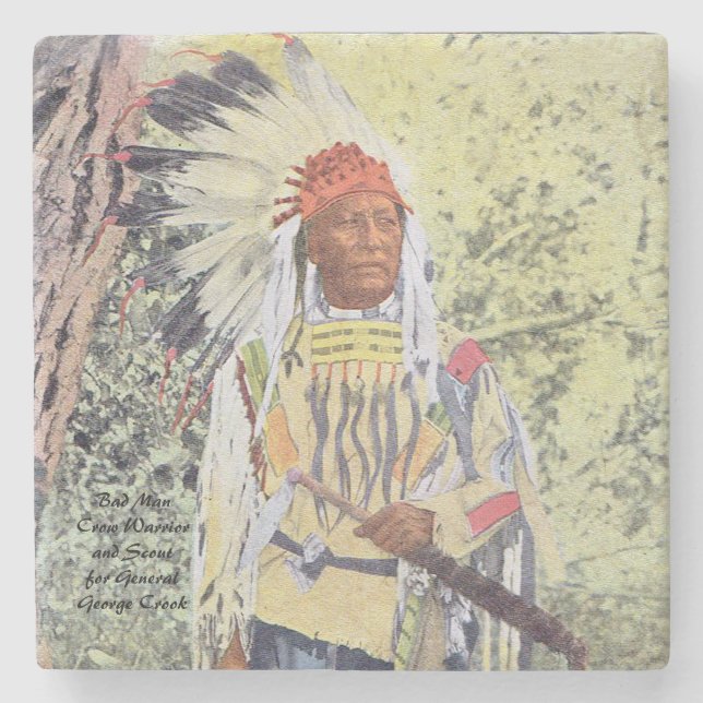 Dessous-de-verre En Pierre Mauvais homme (Devant)