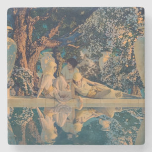 Dessous-de-verre En Pierre Maxfield Parrish Le Jardin d'Allah 1918 Beaux-Arts