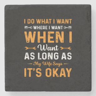 Dessous-de-verre En Pierre Mécanique Je Fais Ce Que Je Veux