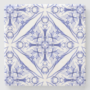 Dessous-de-verre En Pierre Médiéval Bleu