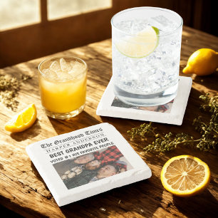 Dessous-de-verre En Pierre Meilleur grand-père Jamais Custom Journal Photo