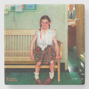 Dessous-de-verre En Pierre Menhaden ou extérieur le bureau du principal