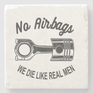 Dessous-de-verre En Pierre Mens Speed Racing Sports Car No Airbags - We Die L