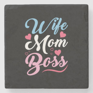 Dessous-de-verre En Pierre Mère Art Femme Maman Boss