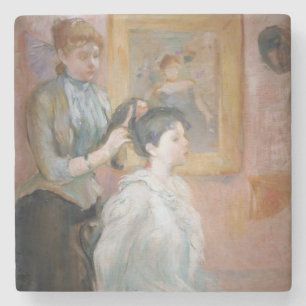Dessous-de-verre En Pierre Mère Coiffure de fille (par Berthe Morisot)