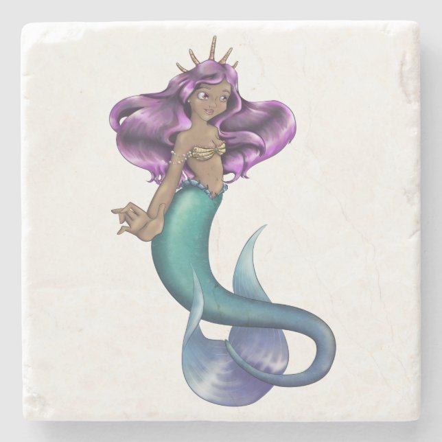 Dessous-de-verre En Pierre Mermaid Iole (Devant)