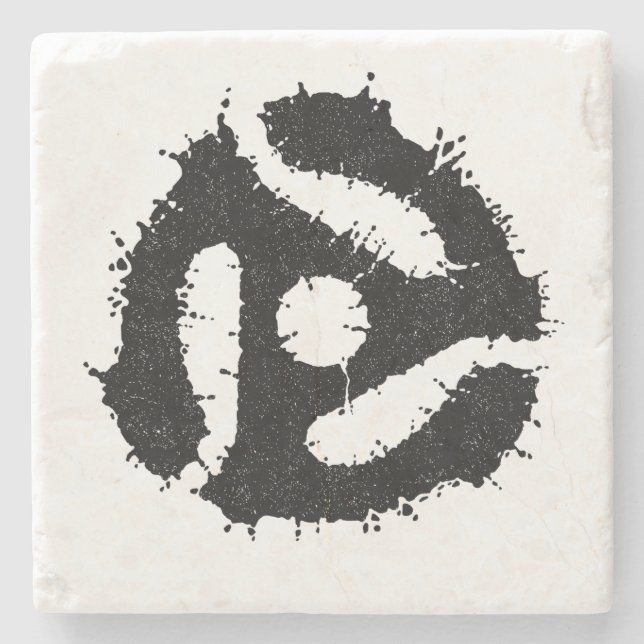 Dessous-de-verre En Pierre Messy B/W 45 Insertion (Devant)