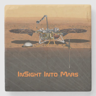 Dessous-de-verre En Pierre Mission InSight Mars Lander