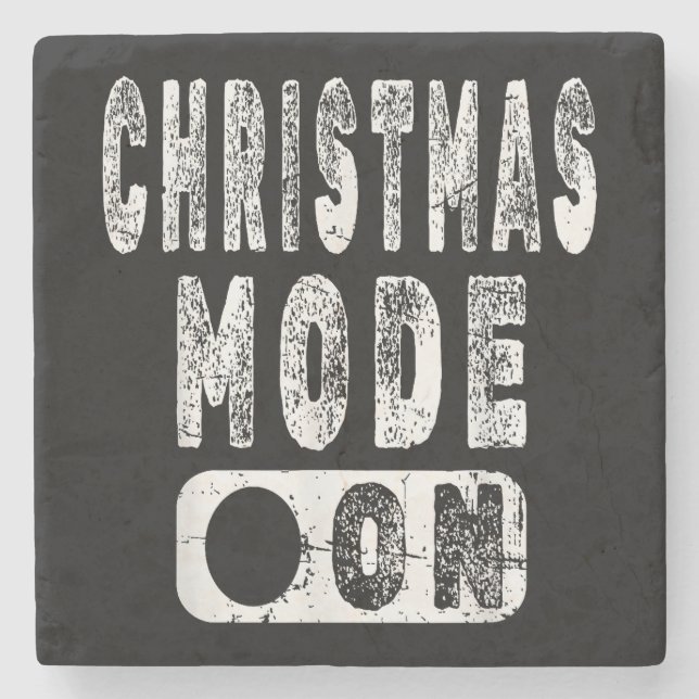 Dessous-de-verre En Pierre Mode Noël Activé - Joyeux Noël de Fêtes (Devant)