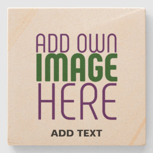 DESSOUS-DE-VERRE EN PIERRE MODÈLE DE TEXTE D'IMAGE BROWN SIMPLE MODERNE