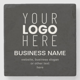 Dessous-de-verre En Pierre Modèle promotionnel simple pour le logo de votre e