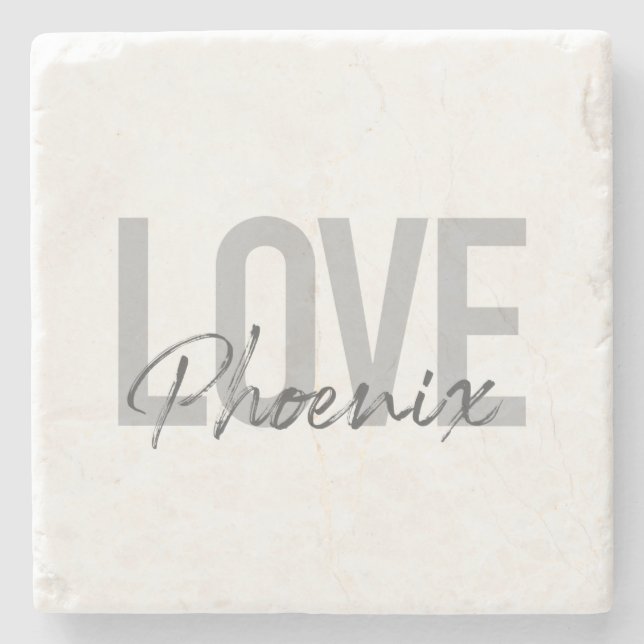 Dessous-de-verre En Pierre Moderne, simple, cool, design urbain Aimer Phoenix (Devant)
