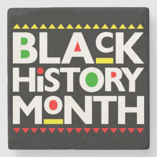 Dessous-de-verre En Pierre Mois de l'histoire noire Melanin Bruh Sista King Q
