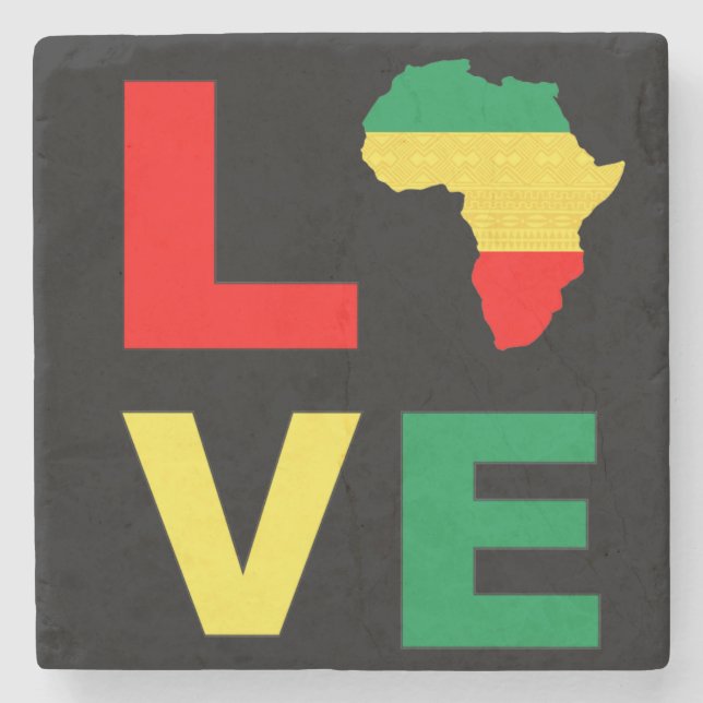 Dessous-de-verre En Pierre Mois de l'histoire noire Melanin Hommes Femmes Fil (Devant)