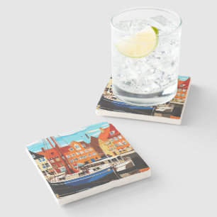 Dessous-de-verre En Pierre Moments dans le port #10 de Copenhague