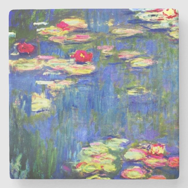 Dessous-de-verre En Pierre Monet Water Lilies (Devant)