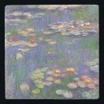 Dessous-de-verre En Pierre Monet Water Lilies Chef-d'oeuvre Peinture<br><div class="desc">Monet Water Lilies - Ce tableau Monet classique a été peint par Claude Monet en 1916. Il fait partie de sa célèbre collection de nénuphars où il peint dans son jardin à Giverney,  France. Un tableau de chef-d'oeuvre.</div>