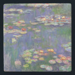 Dessous-de-verre En Pierre Monet Water Lilies Chef-d'oeuvre Peinture<br><div class="desc">Monet Water Lilies - Ce tableau Monet classique a été peint par Claude Monet en 1916. Il fait partie de sa célèbre collection de nénuphars où il peint dans son jardin à Giverney,  France. Un tableau de chef-d'oeuvre.</div>