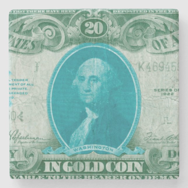 Dessous-de-verre En Pierre Monnaie moderne V (Devant)