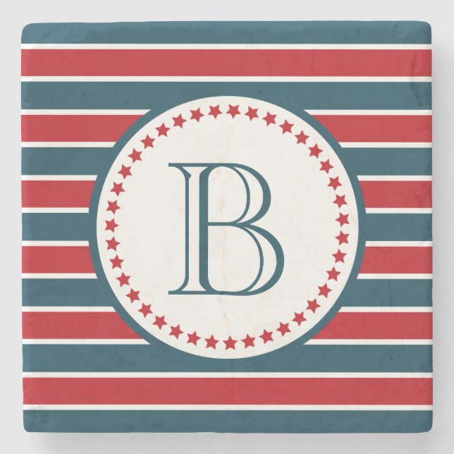 Dessous-de-verre En Pierre Monogram design (Devant)