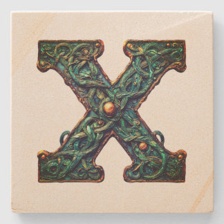 Dessous-de-verre En Pierre Monogramme