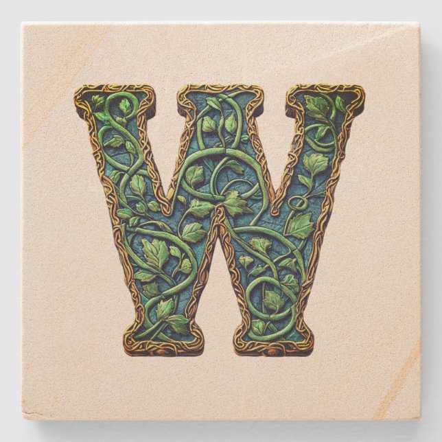 Dessous-de-verre En Pierre Monogramme (Devant)