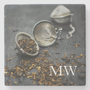 Dessous-de-verre En Pierre Monogramme Belle Tea amoureux design