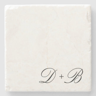 Dessous-de-verre En Pierre Monogramme Initial
