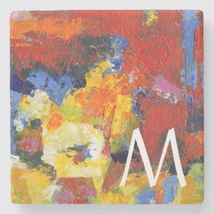 Dessous-de-verre En Pierre Monogramme Jour de la course