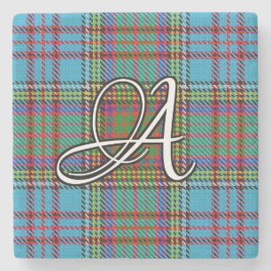 Dessous-de-verre En Pierre Monogramme personnalisé Clan Anderson Tartan