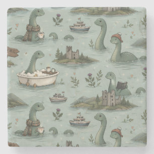 Dessous-de-verre En Pierre Monstre du Loch Ness 