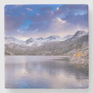 Dessous-de-verre En Pierre Montagnes de la Sierra Nevada, Automne, CA