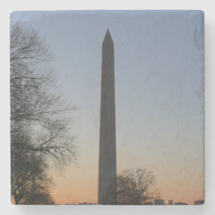 Dessous-de-verre En Pierre Monument Washington au coucher du soleil à DC