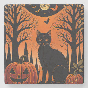 Dessous-de-verre En Pierre Moonlit Meow